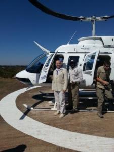 Helicopter ride over Zambezi