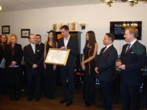 Chairman Victor Deleanu receives the diploma for DIPLOMATIC WINE FOR 2015