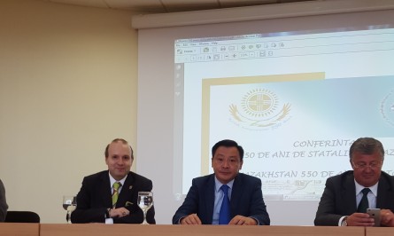 Ambassador Daulet Batrashev at Kazakhstan 550 years celebration