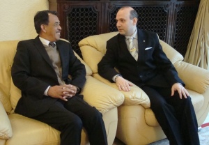 President Professor Dr. Anton Caragea and Malaysia Ambassador