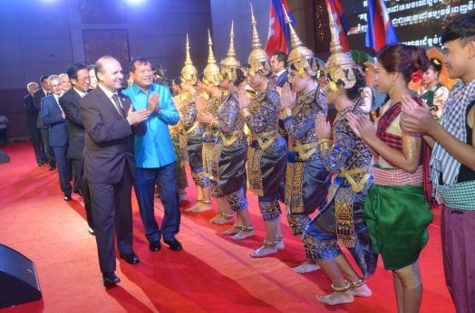 President Dr. Anton Caragea on the platform of Cambodia-Favorite Cultural Destination with Royal Opera from Phnom Penh
